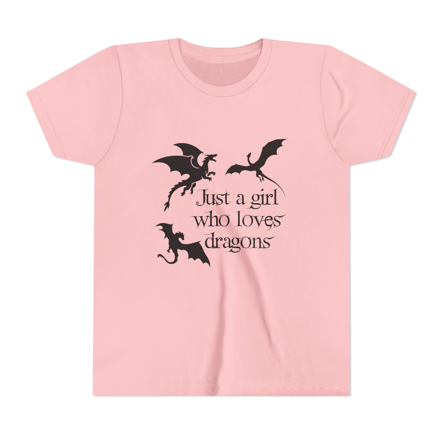 Just a Girl Who Loves Dragons Kids Shirt